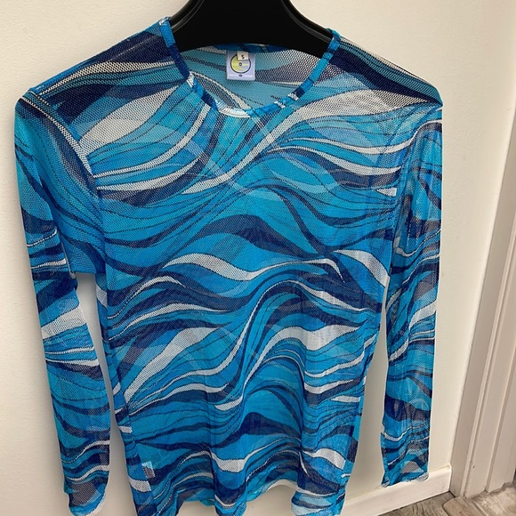 Mens mesh semi sheer Dulce de Leche  fashion shirt - Picture 1 of 5